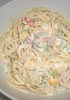 わが家のスパサラ-レシピのメイン写真
