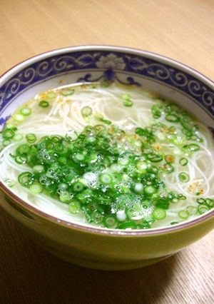 手抜きデス☆レンジｄｅにゅうめん-レシピのメイン写真