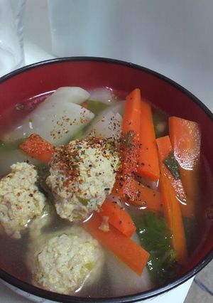 市場で調達鶏肉団子スープ-レシピのメイン写真
