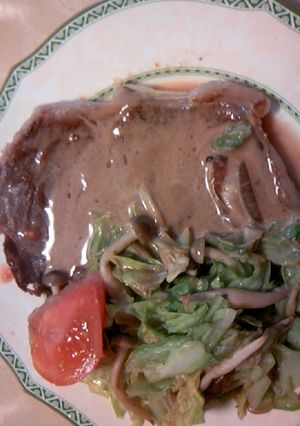 ぽん酢クリームソースでいただく牛ステーキ-レシピのメイン写真