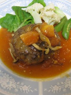 トマト煮込みハンバーグ-レシピのメイン写真