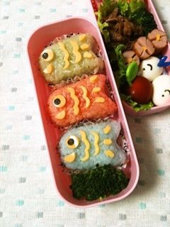 *キャラ弁* こいのぼり-レシピのメイン写真