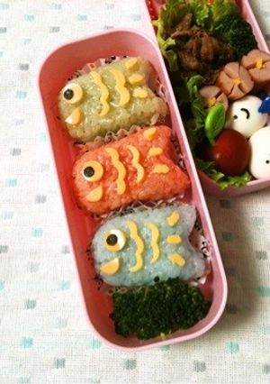 ＊キャラ弁＊ こいのぼり-レシピのメイン写真
