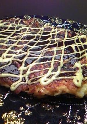 牛筋煮で無水お好み焼き-レシピのメイン写真