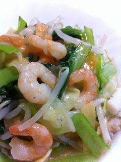 超簡単..5分.丼で.野菜炒めあんかけ風-レシピのメイン写真