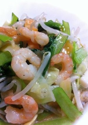 超簡単..5分.丼で.野菜炒めあんかけ風-レシピのメイン写真