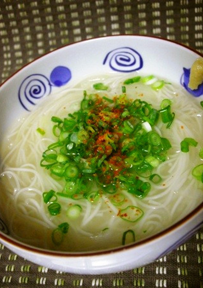 湯切り洗い不要☆ウチの簡単にゅうめん-レシピのメイン写真
