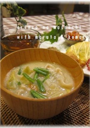 中華風☆うちの定番♪♪豆乳スープ♪-レシピのメイン写真