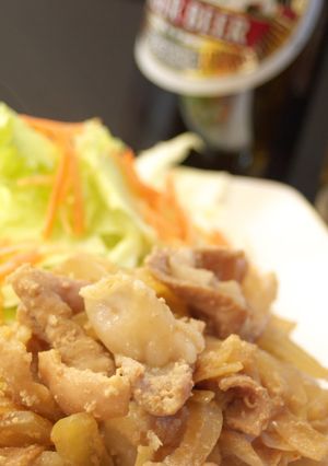 味付け豚ホルモンみのり焼きの調理方法-レシピのメイン写真