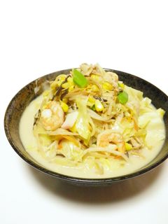豆乳で作る*ちゃんぽん*スープ♪-レシピのメイン写真