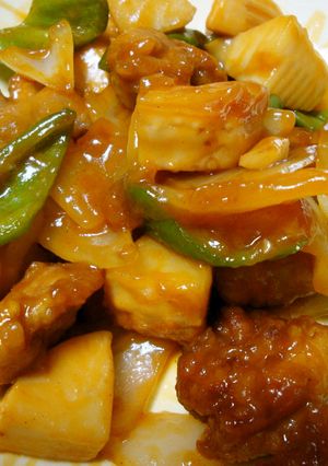 簡単！鶏とタケノコのケチャ甘酢炒め-レシピのメイン写真