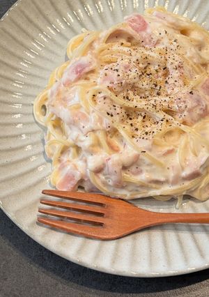 ワンパン♡濃厚クリームチーズパスタ-レシピのメイン写真