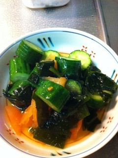 きゅうりとトマトとワカメの酢の物-レシピのメイン写真