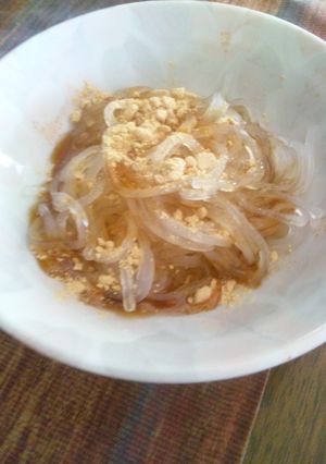 簡単和菓子！夏おやつﾏﾛﾆｰで葛切り-レシピのメイン写真