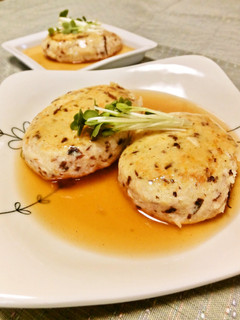 FPで簡単☆あんかけ筍バーグ♪-レシピのメイン写真