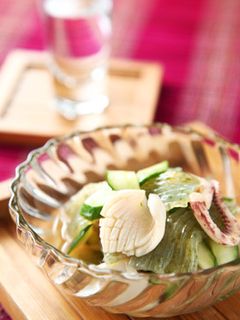 刺身蒟蒻とイカの酢の物-レシピのメイン写真