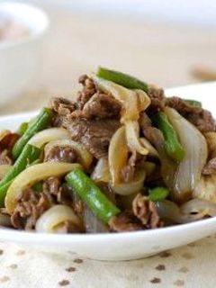 新玉ねぎと牛肉のすき煮-レシピのメイン写真