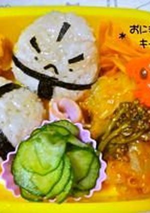 お相撲さんの簡単キャラ弁♪-レシピのメイン写真
