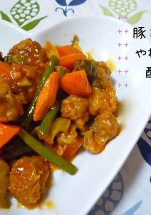 豚コマ肉の節約やわらか揚げない酢豚☆-レシピのメイン写真