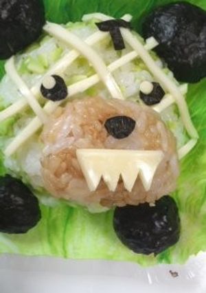 メロン熊　キャラ弁（おにぎり）-レシピのメイン写真