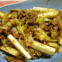 รูปของ ♦牛肉と長芋の味噌炒め♦