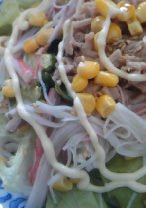サラダうどん-レシピのメイン写真