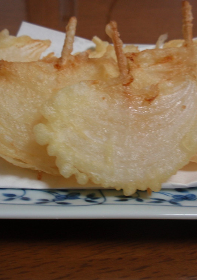 ☆旬な味　新玉ねぎの天ぷら☆-レシピのメイン写真