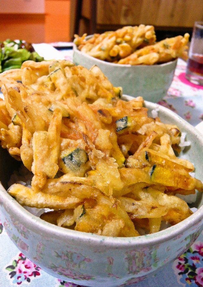 かぼちゃのかき揚げ丼♥簡単天つゆ♥-レシピのメイン写真