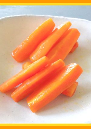 レンジで簡単付け合せ♪にんじんのグラッセ-レシピのメイン写真