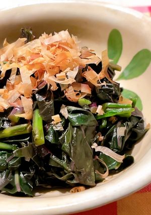 金時草のおかかポン酢-レシピのメイン写真