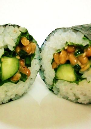 ランチにピリ辛納豆巻きを持って行こう～-レシピのメイン写真