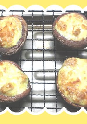 トースターで簡単付け合わせ♪椎茸マヨ焼-レシピのメイン写真