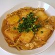 厚揚げの甘辛卵とじ