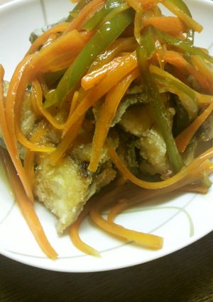 ＊すぐ出来！アジのたっぷり野菜あんかけ＊-レシピのメイン写真