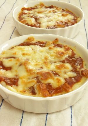 あまりものミートソースでポテチーズ焼き♪-レシピのメイン写真