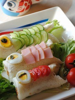 子供の日に!鯉のぼり ロールサンド ☆-レシピのメイン写真