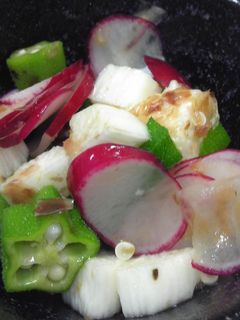 簡単☆めんつゆでオクラとながいもの和え物-レシピのメイン写真