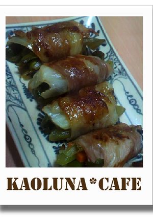 豚肉とたっぷり野菜のくるくる巻き-レシピのメイン写真