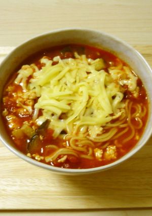 ミスド風?トマトチーズ♡めん-レシピのメイン写真