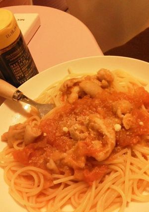 まるごとトマトのパスタ-レシピのメイン写真