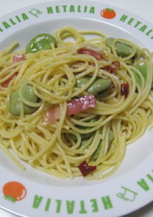 そら豆のパスタ-レシピのメイン写真