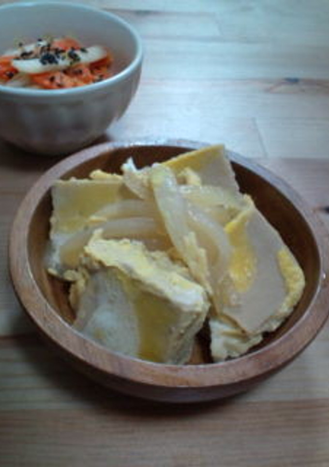 ルクエで簡単♪高野豆腐の卵とじ-レシピのメイン写真