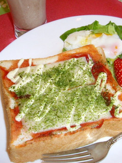 朝食☆チーズ青海苔トースト-レシピのメイン写真