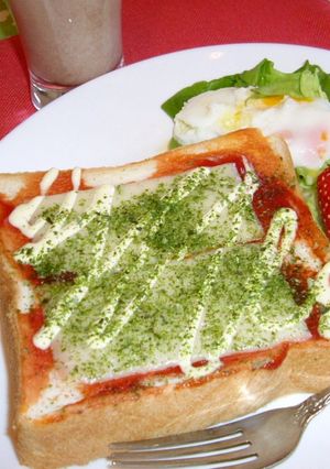 朝食☆チーズ青海苔トースト-レシピのメイン写真