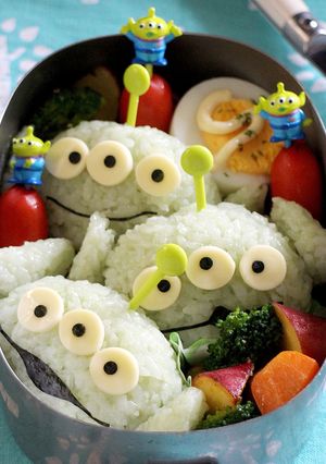 トイストーリーリトルグリーンメンキャラ弁-レシピのメイン写真