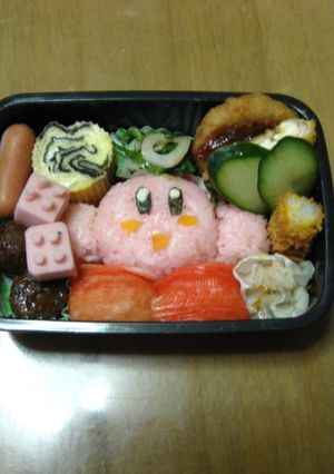キャラ弁　カービィ弁当-レシピのメイン写真