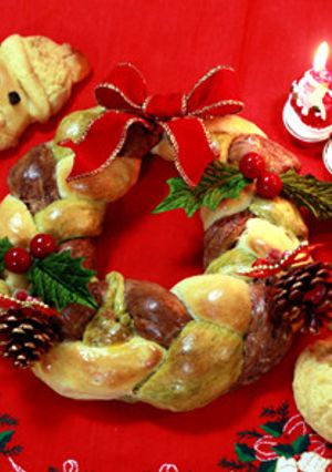 リースパン Xmas 仕様-レシピのメイン写真