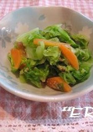 キャベツと人参のゴマ酢サラダ♪♪-レシピのメイン写真