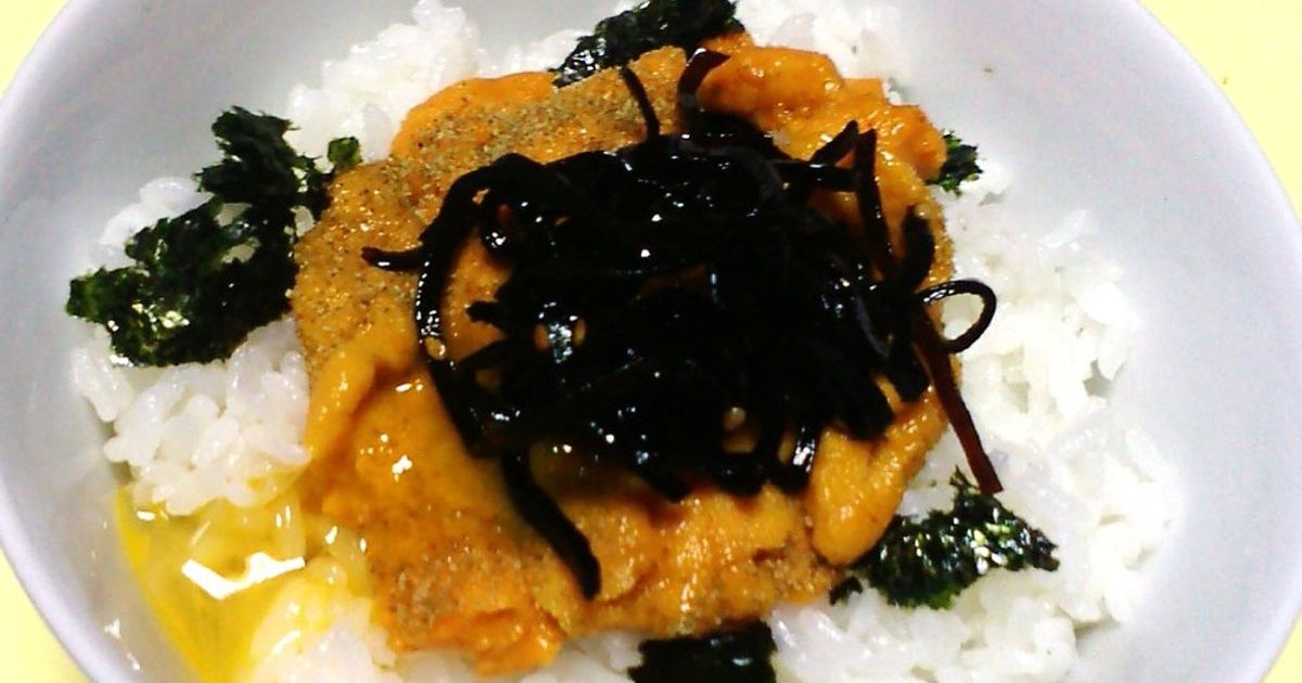 贅沢ウニごはん(昆布佃煮) by 尾道の昆布問屋 【クックパッド】 簡単