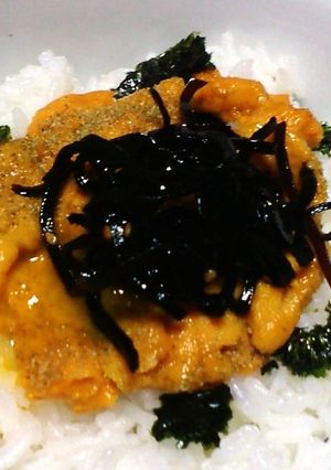 贅沢ウニごはん(昆布佃煮)-レシピのメイン写真
